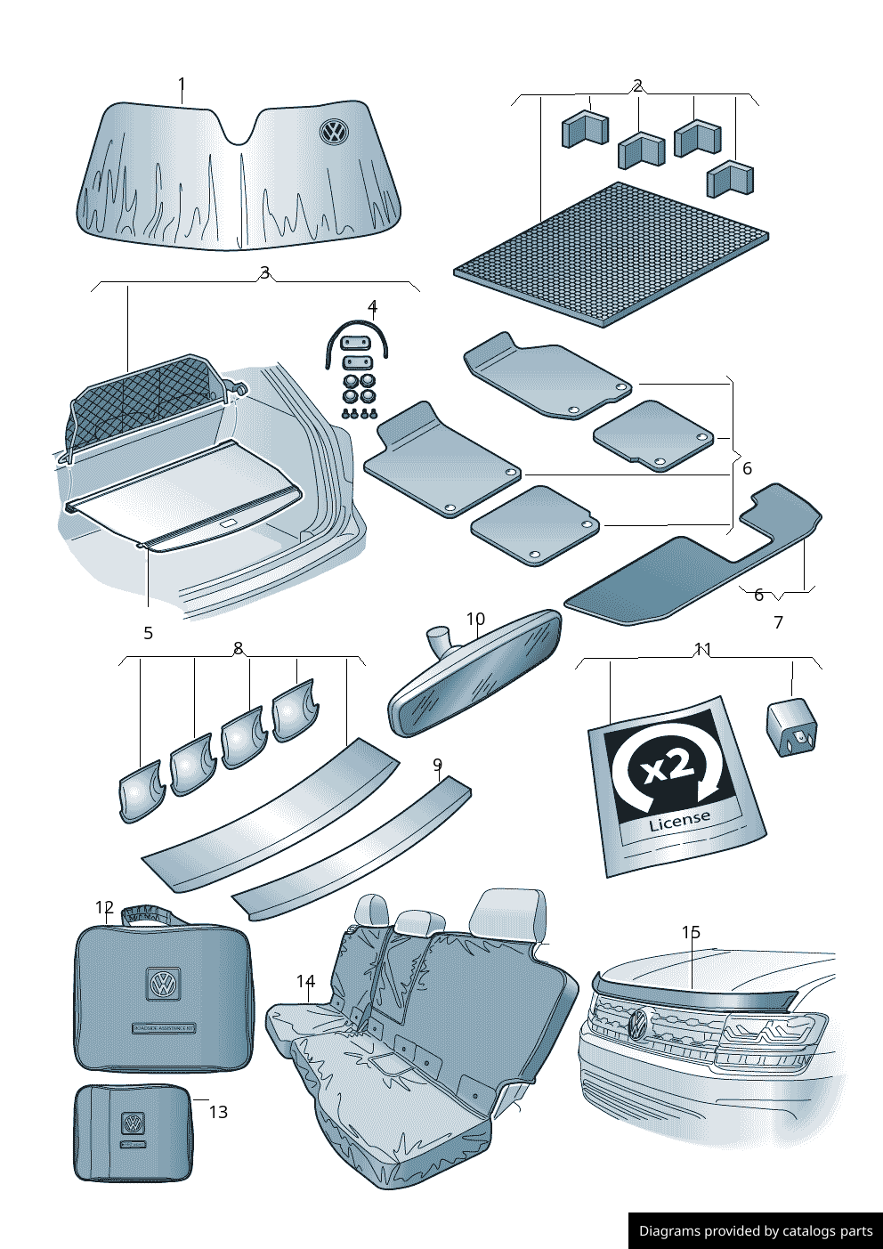 Car part diagram