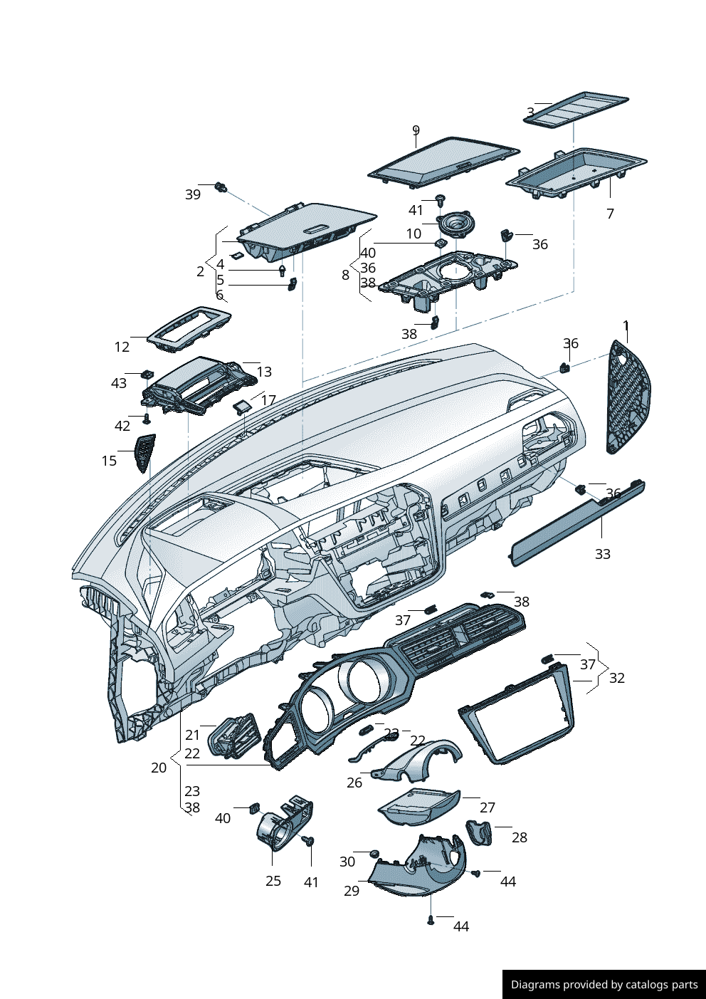 Car part diagram