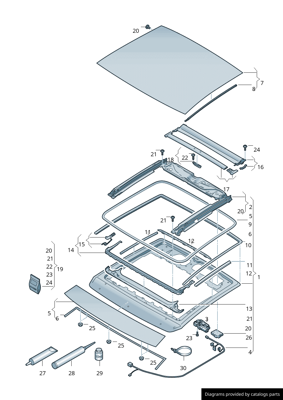Car part diagram
