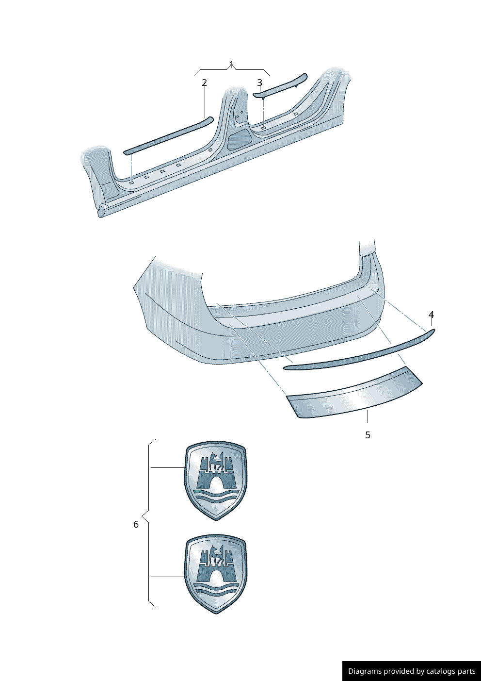 3G5061197 Volkswagen Passat B8 Transparent loading sill protector