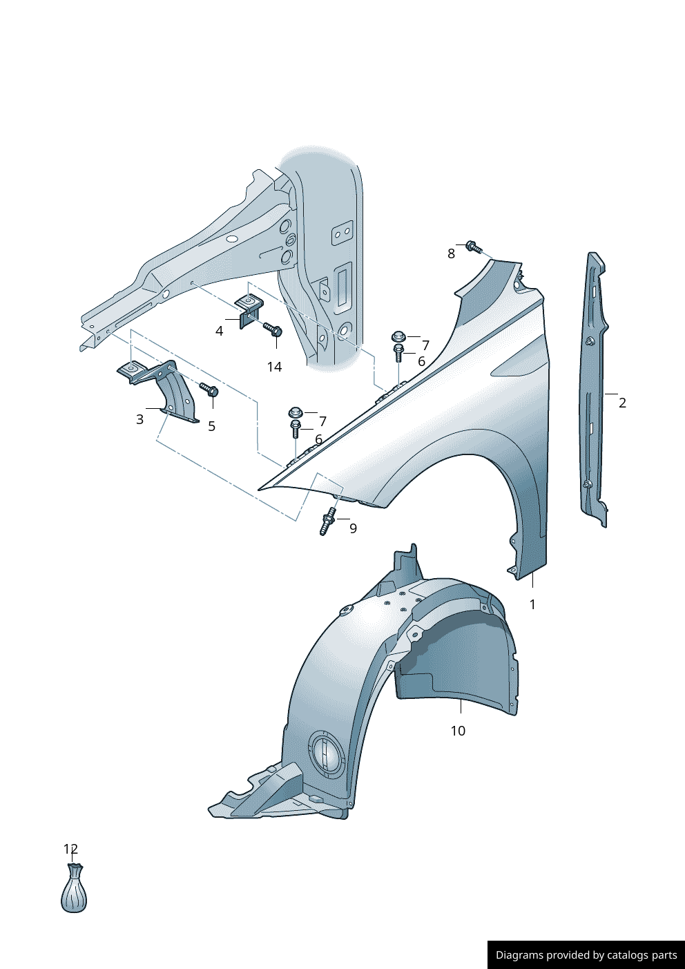 Car part diagram