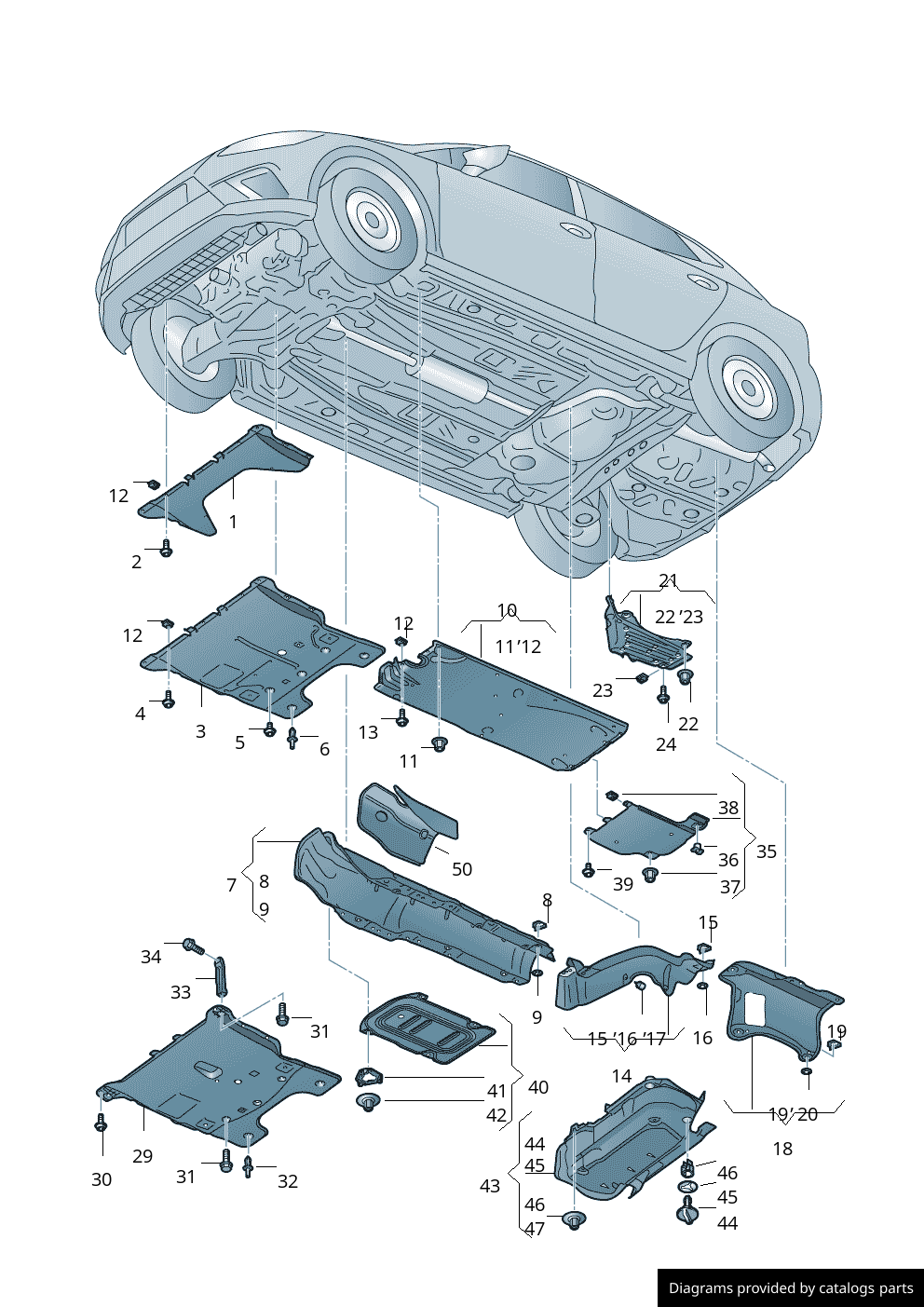 Car part diagram