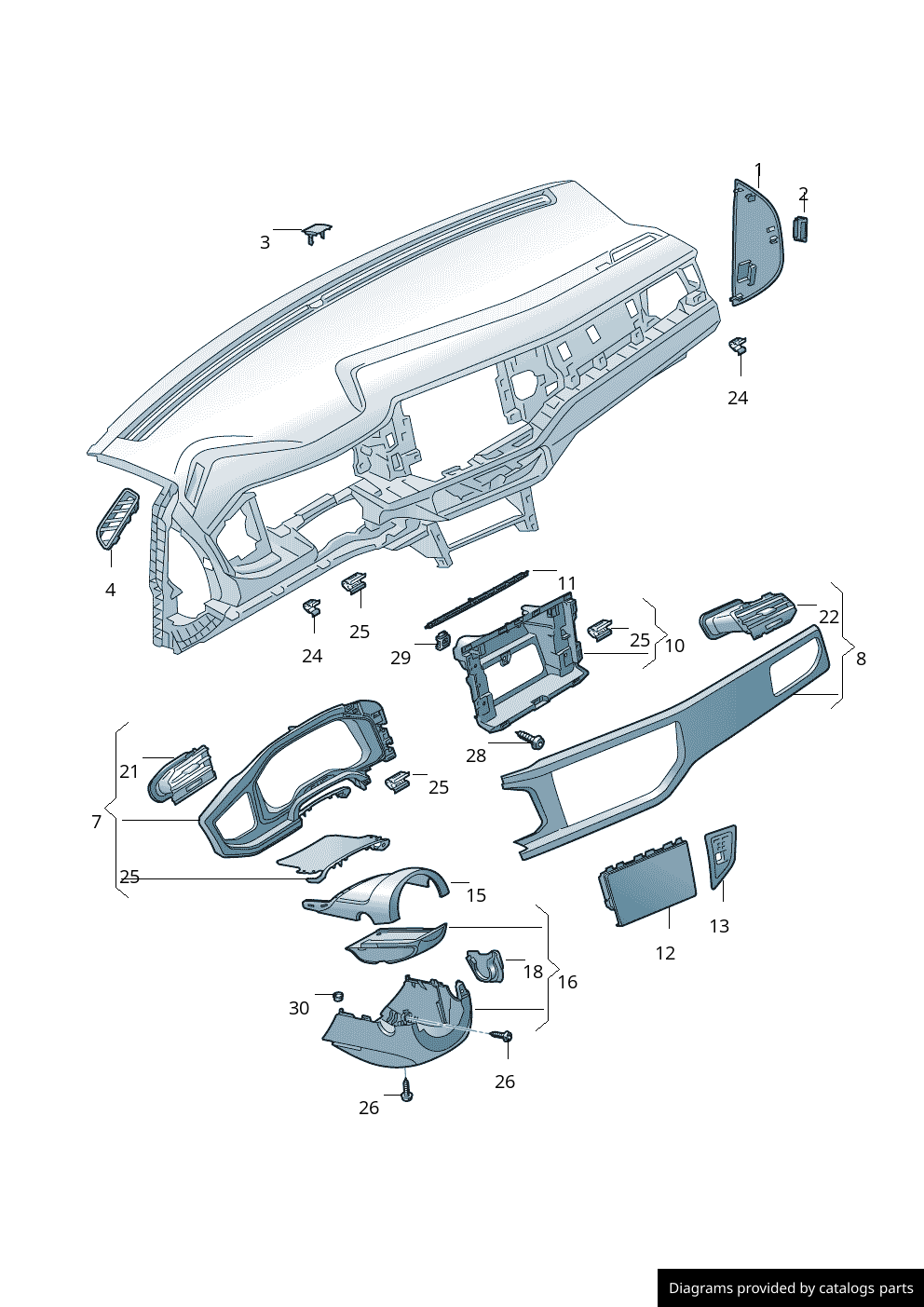 Car part diagram
