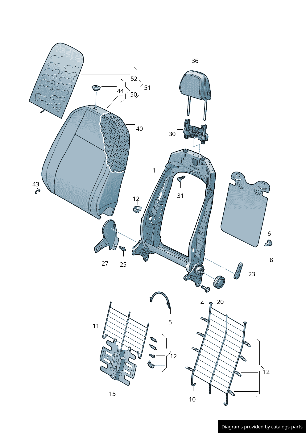 Car part diagram