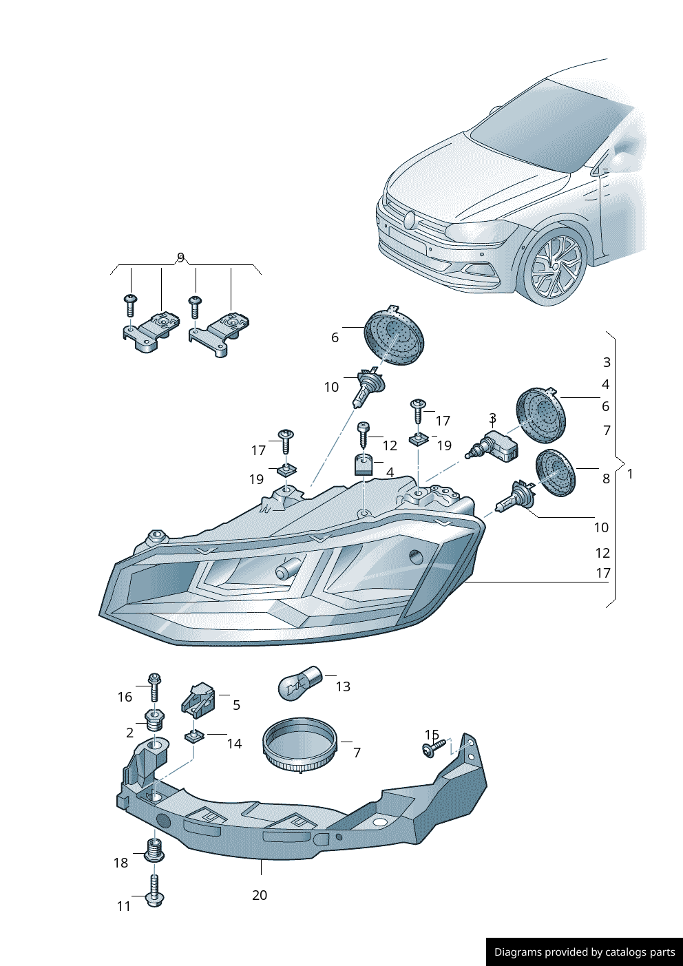 Car part diagram