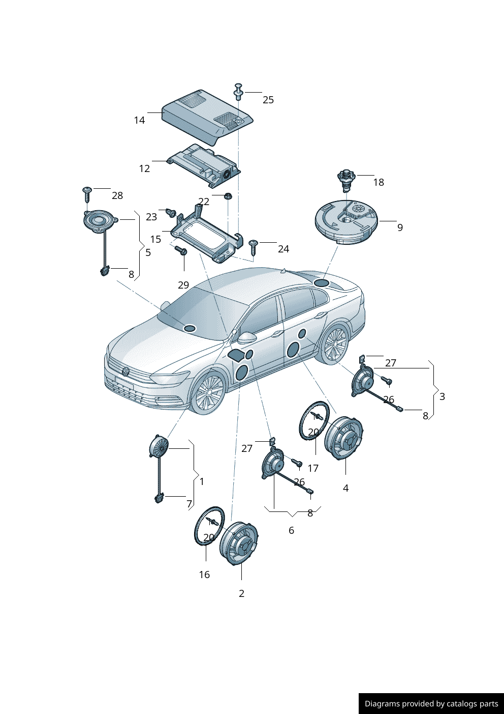 Car part diagram