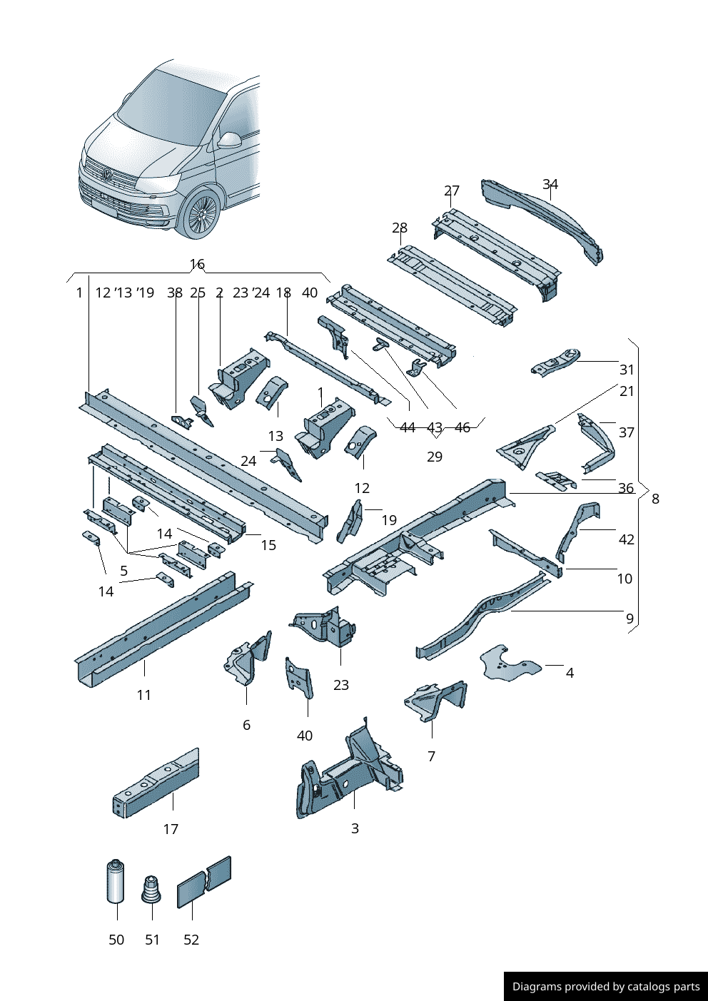 Car part diagram