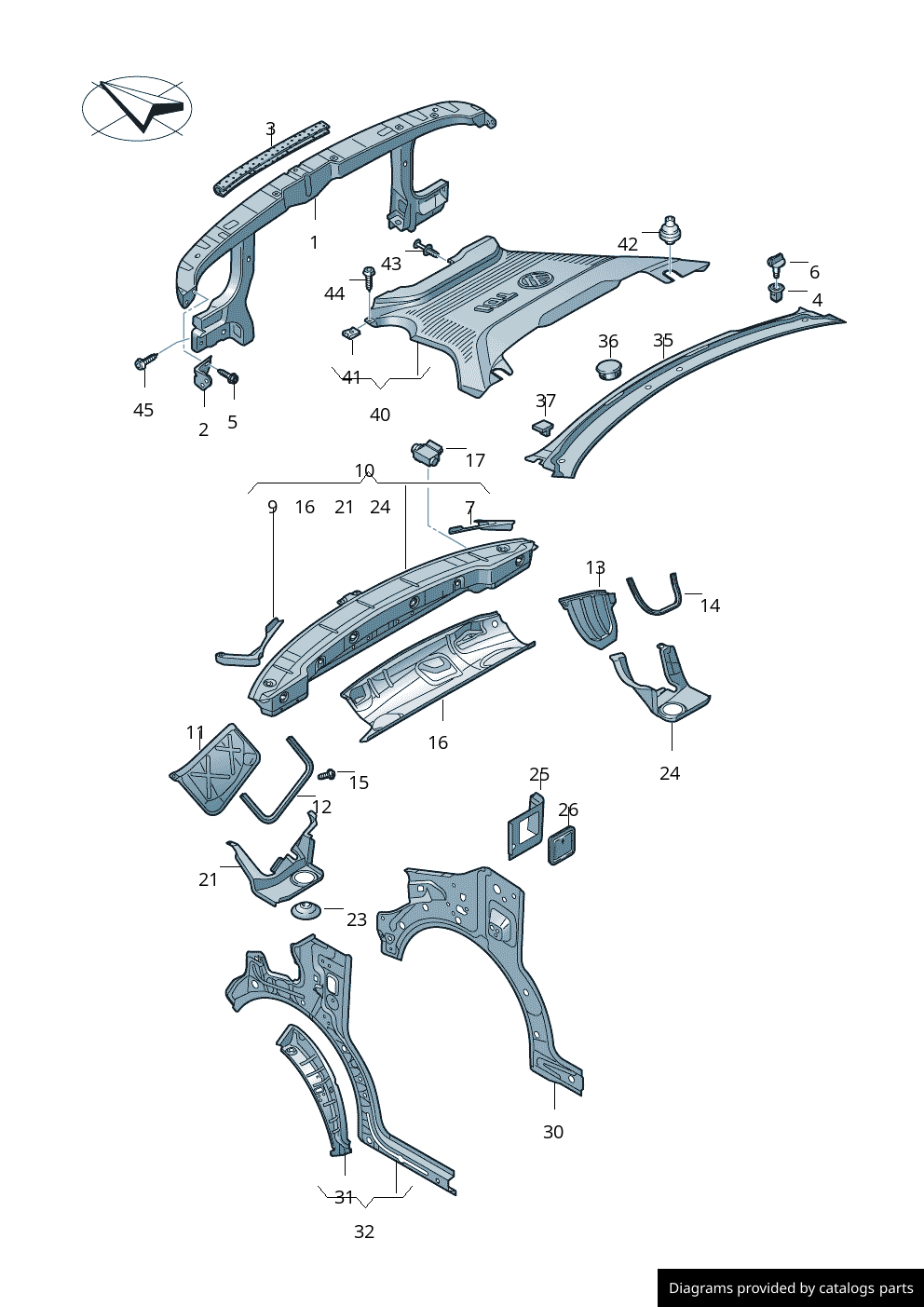 Car part diagram