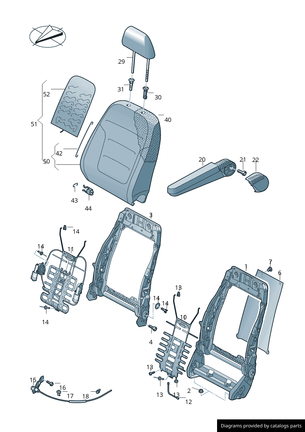 Car part diagram