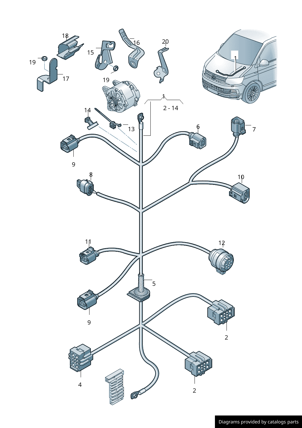 Car part diagram