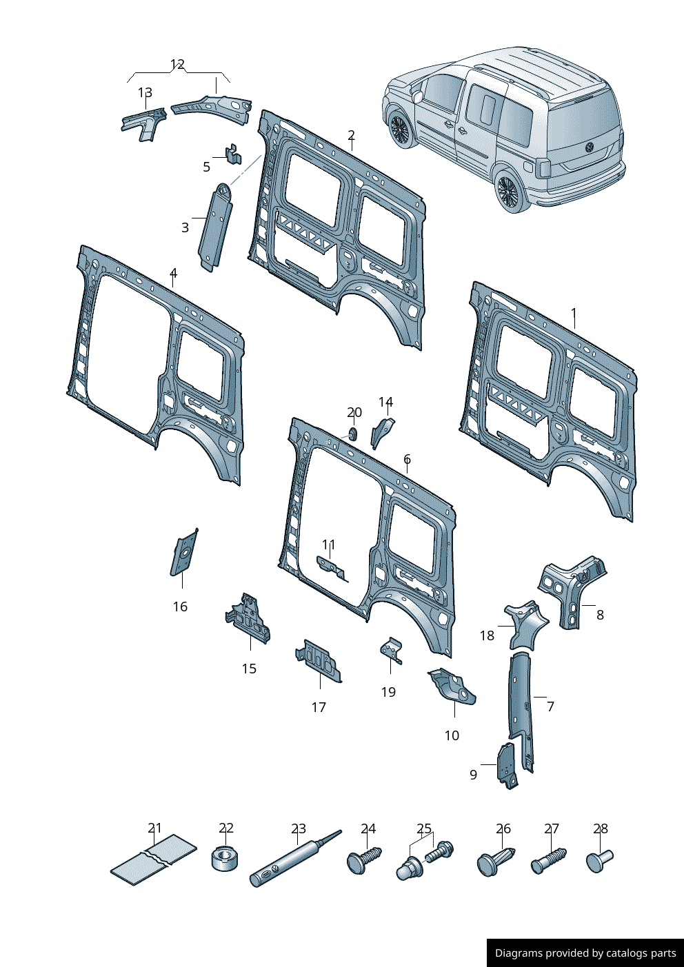 Car part diagram