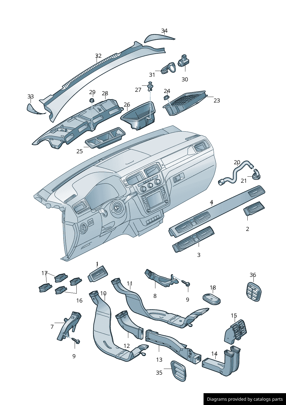 Car part diagram