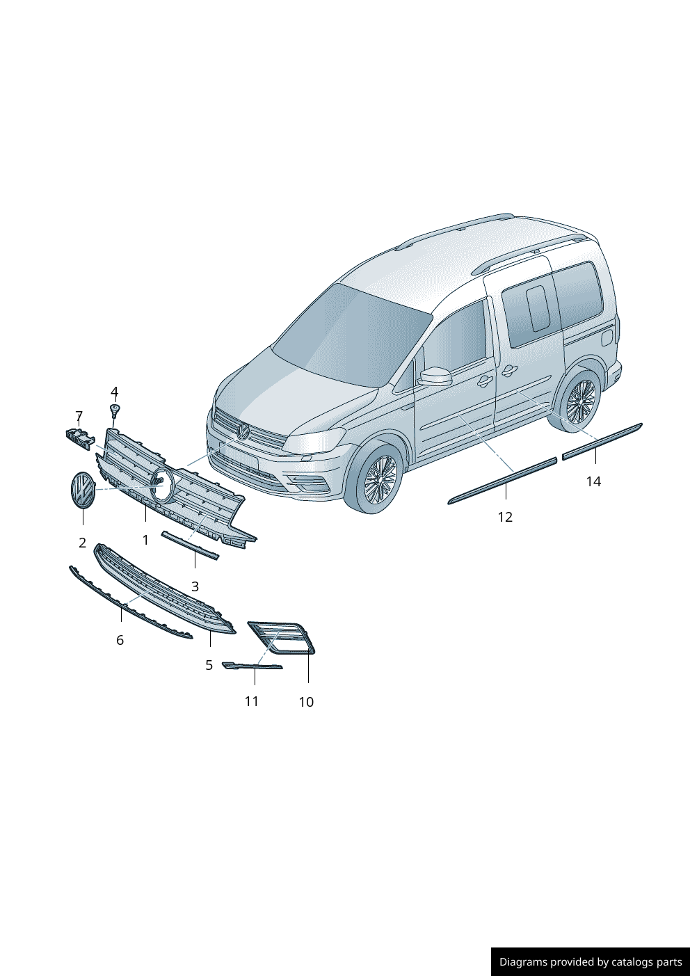 Car part diagram