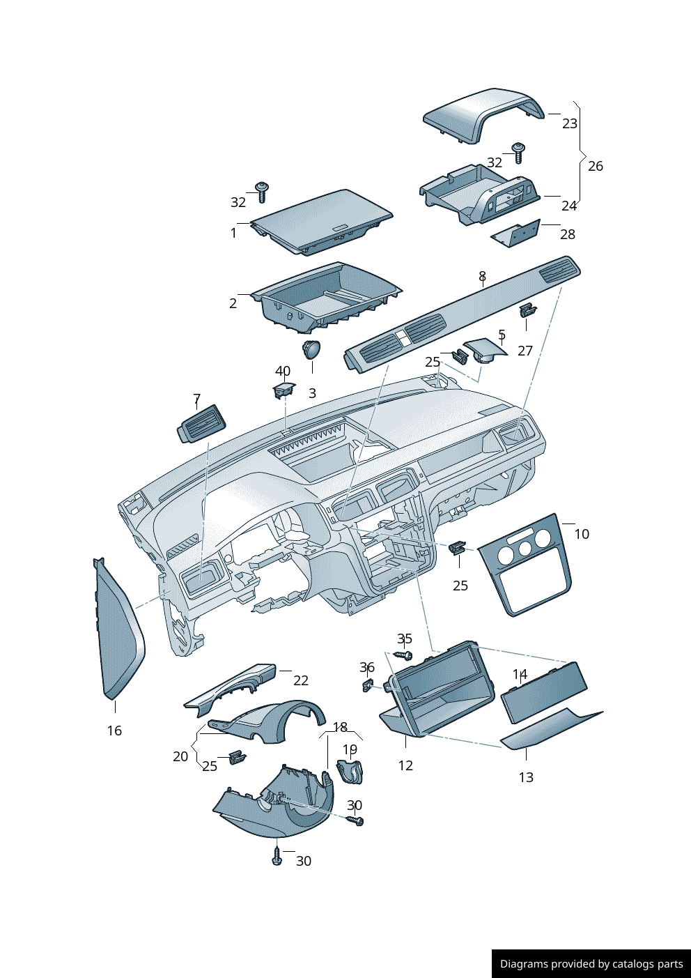 Car part diagram