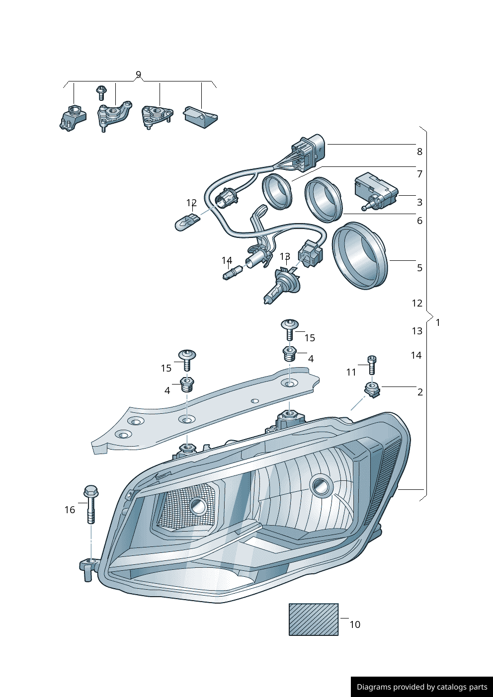 Car part diagram
