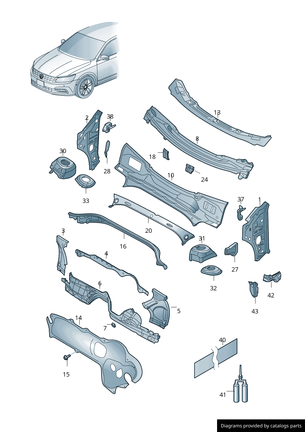 Car part diagram