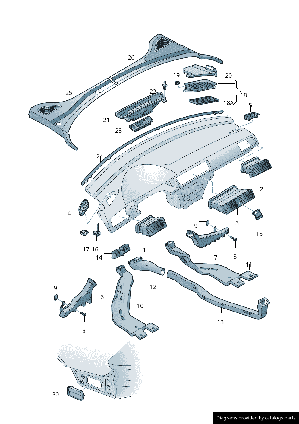 Car part diagram