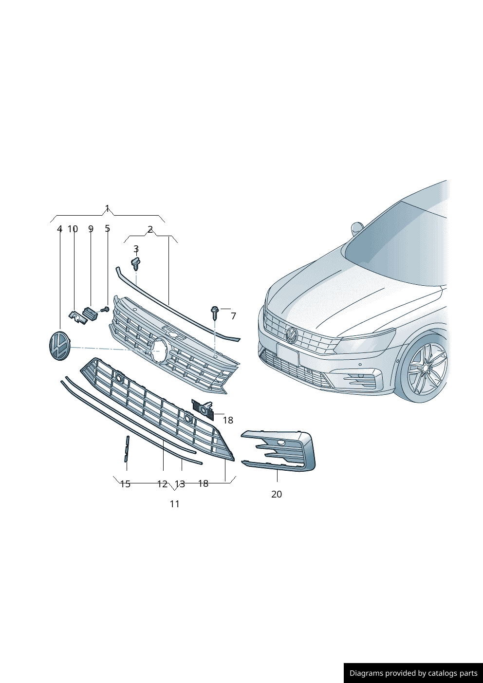 Car part diagram