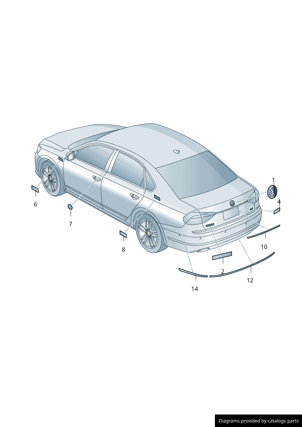 Car part diagram