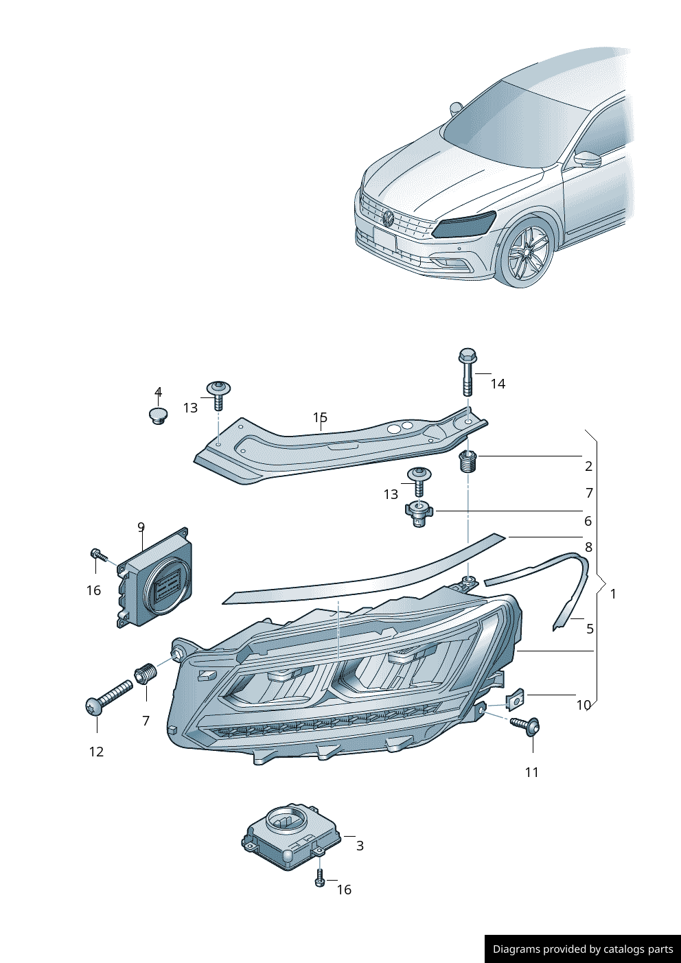Car part diagram