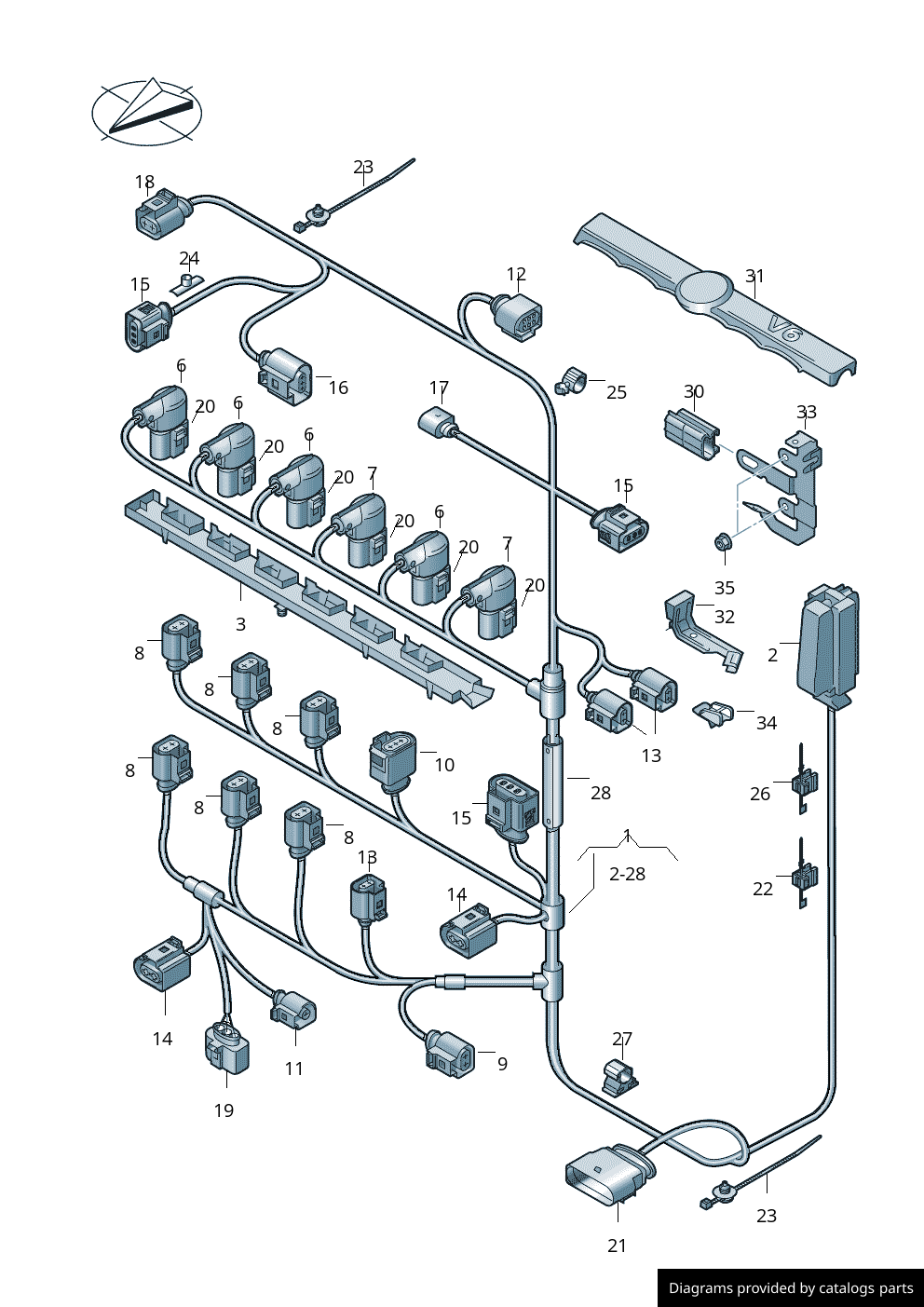 Car part diagram