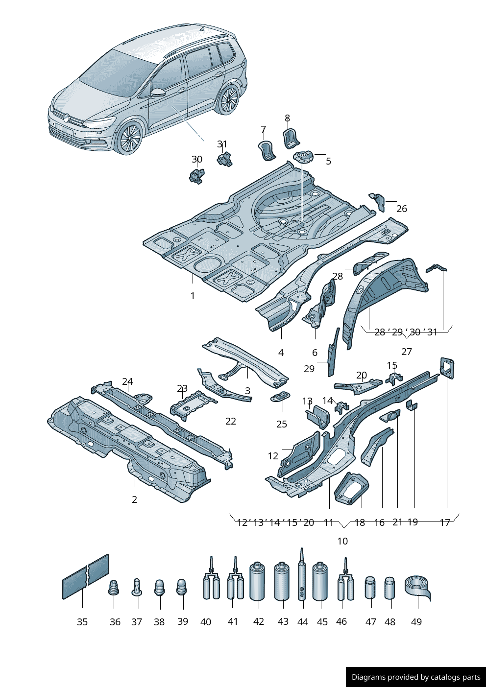 Car part diagram