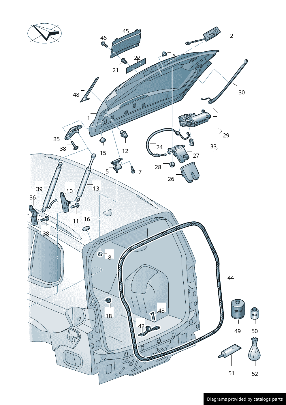 Car part diagram