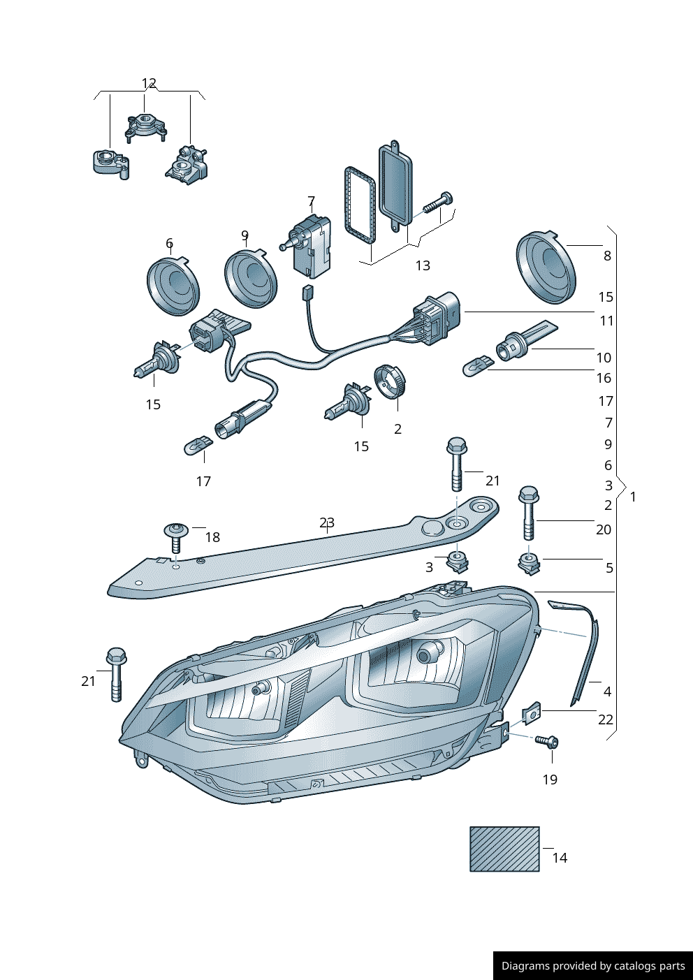 Car part diagram