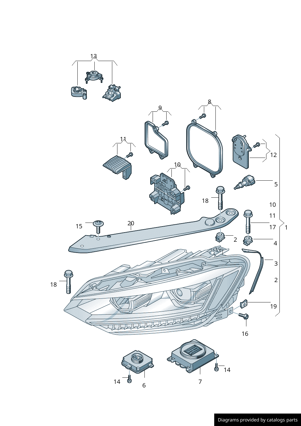 Car part diagram