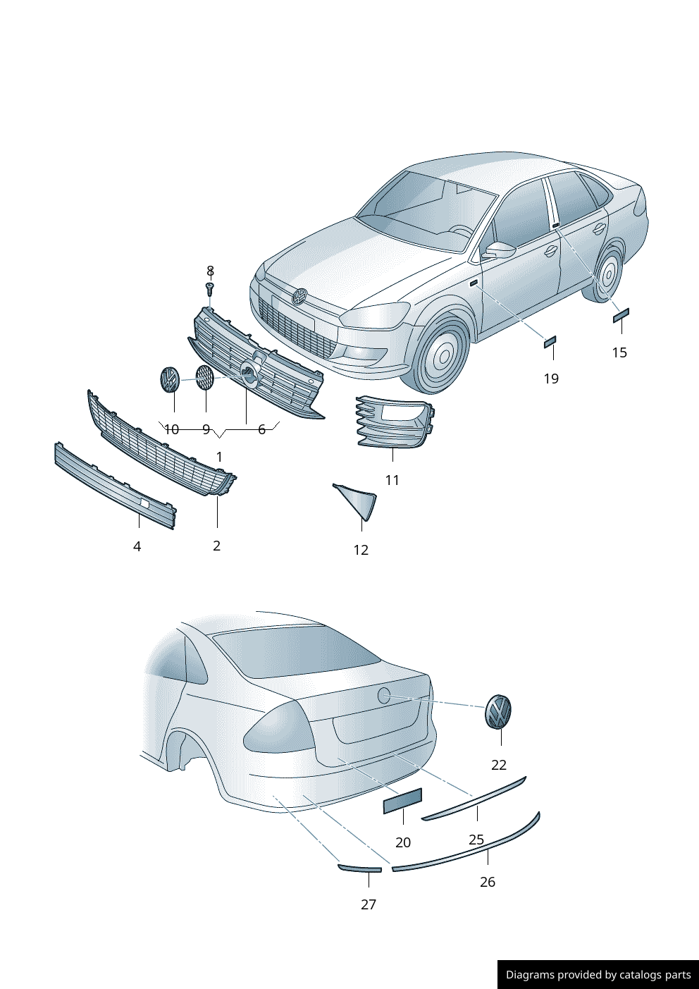 Car part diagram