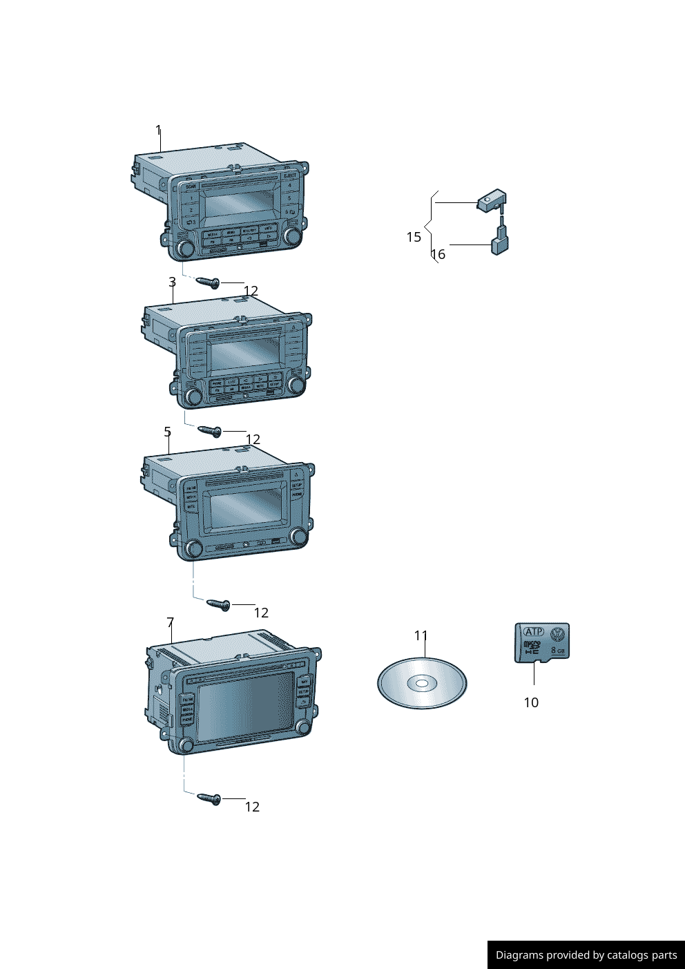 Car part diagram