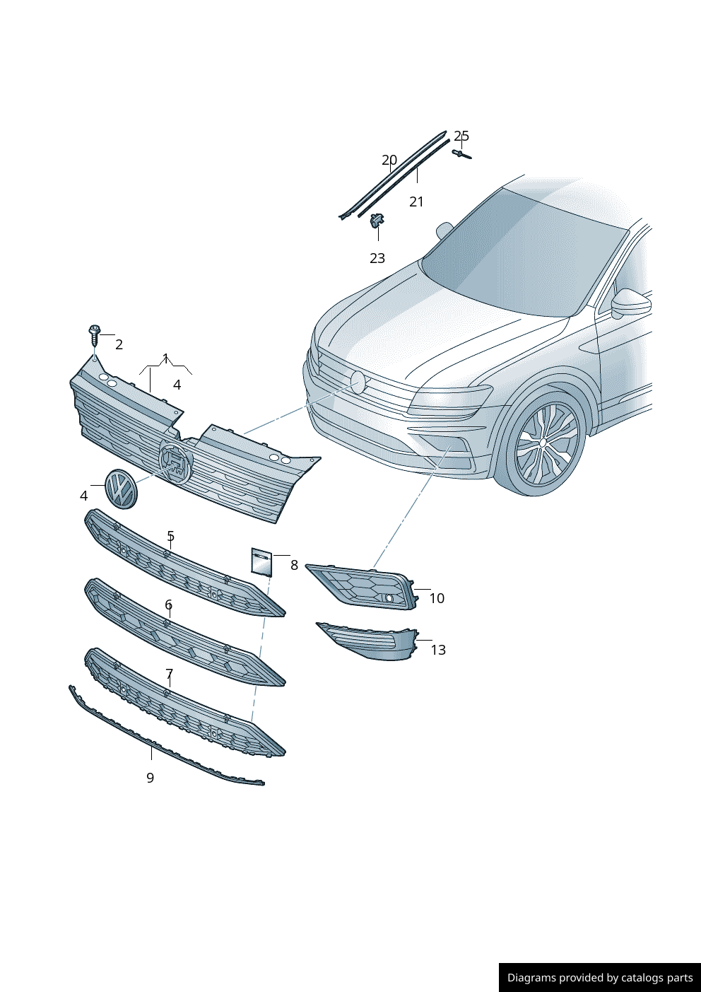 Car part diagram