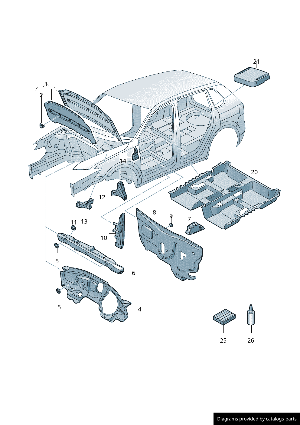 Car part diagram