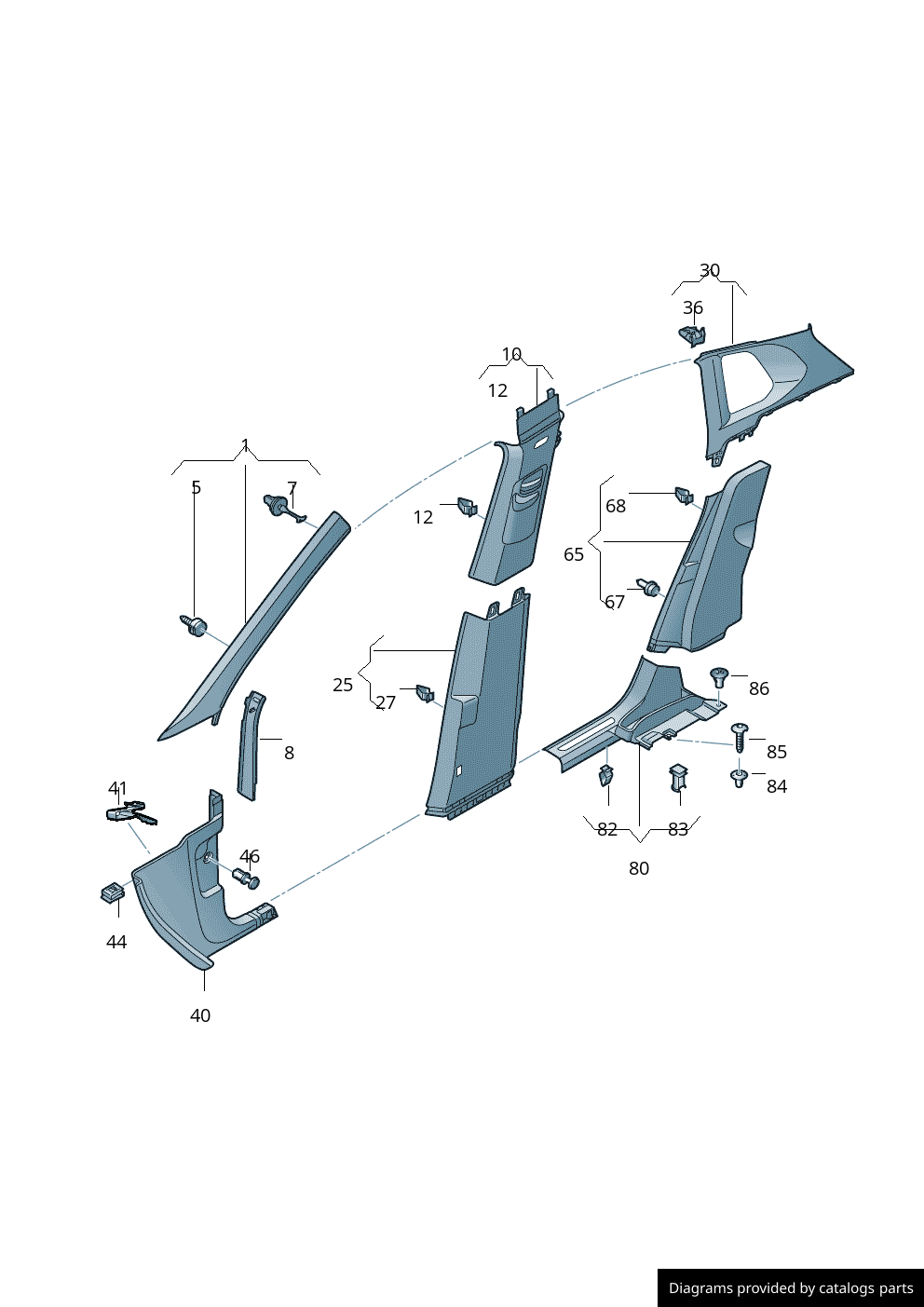 Car part diagram