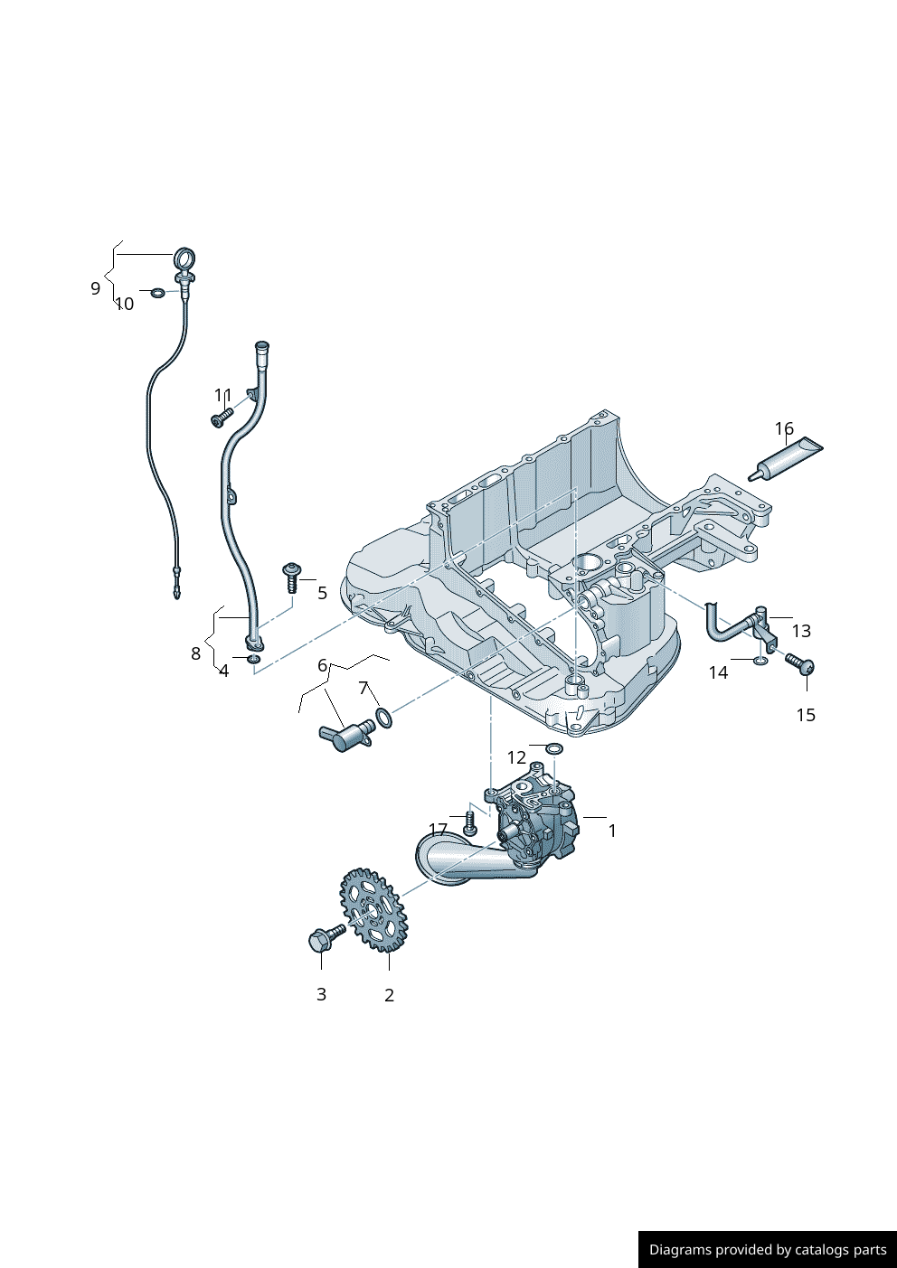 Volkswagen Oil Pump With IntegratedVacuum Pump 059115103BS LLLParts