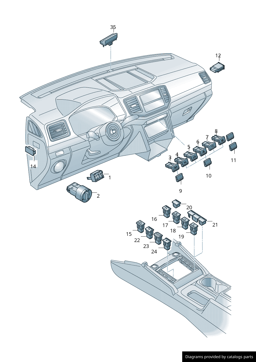 Car part diagram